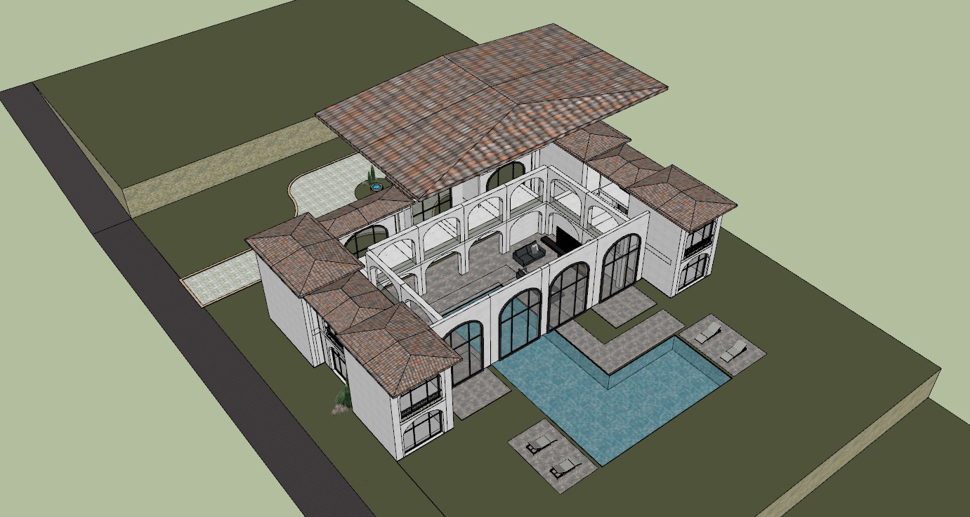 Kızılağaç Private üstten mimari görünüm