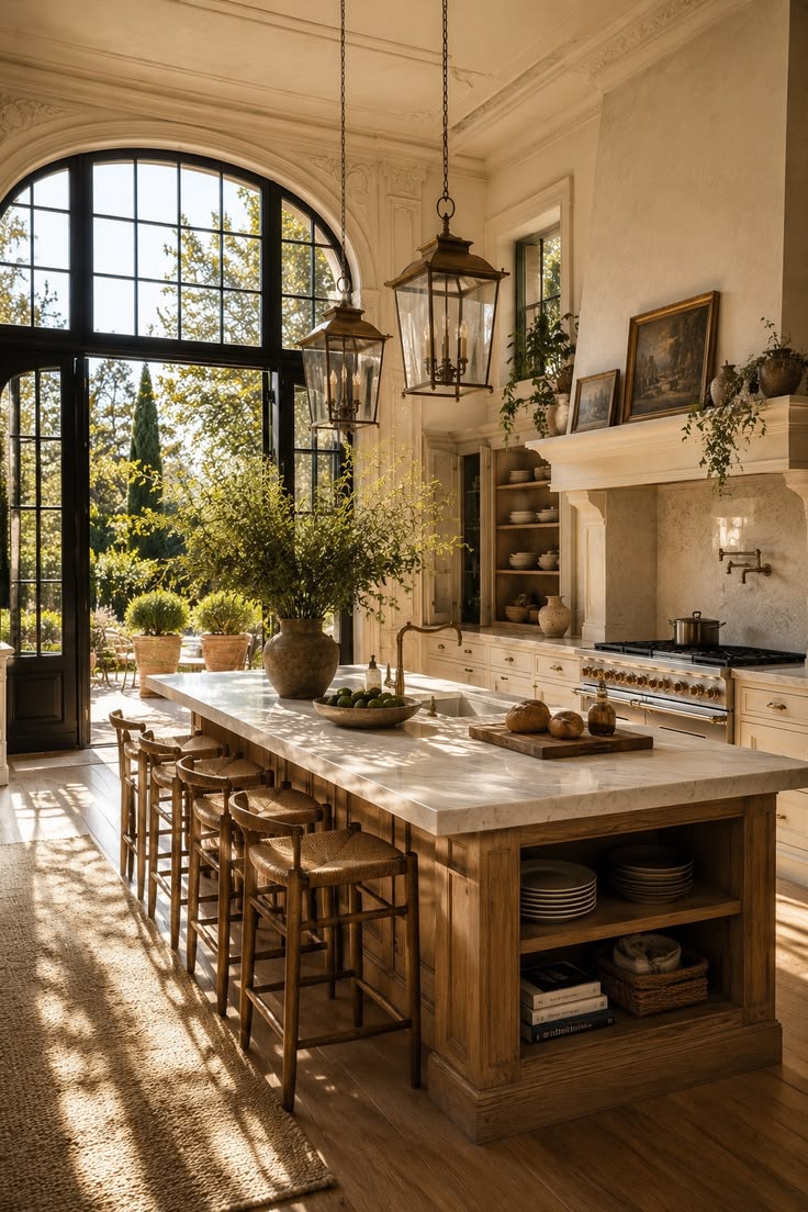 Arched kitchen opening